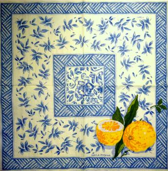 100 Zitronen, Orangen - 3-lagig - Caspari - Isabelle de Borchgrave